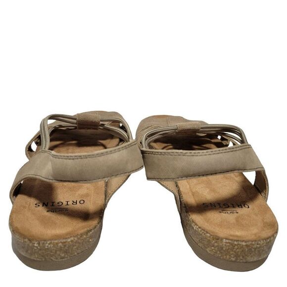 Earth Origins Sandals Womens Size 11 Sling Back Laney Sedona Brown Arch Support - Picture 8 of 12